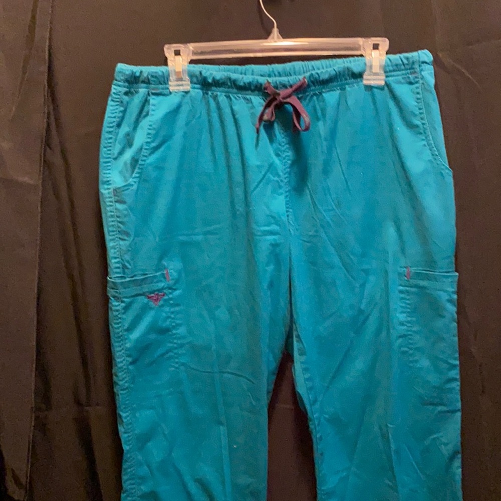 Med couture Large scrub pants turquoise